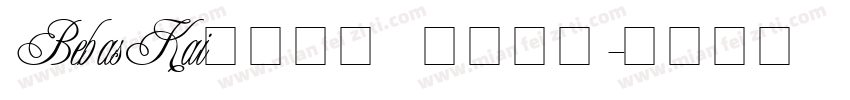 BebasKai英文字体   开源字体字体转换